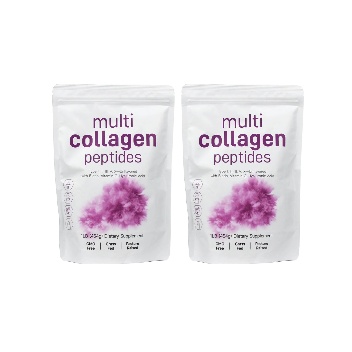 Premium Multi-Collagen Peptides Powder™ (Types I, II, III, V, X) - Hydrolyzed Protein